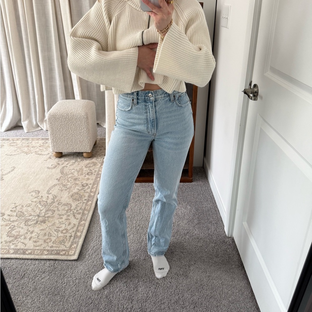 Abercrombie 90s Straight Ultra HR Light Blue Women's Jeans